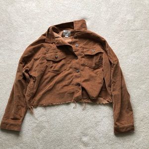 American Eagle Cropped Long Sleeve Shirt